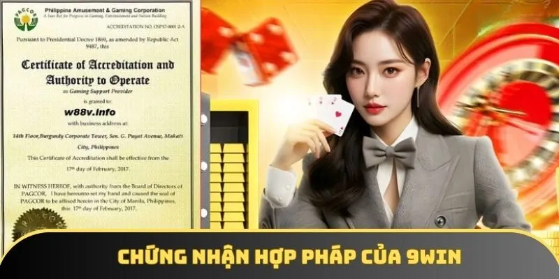 Chứng nhận hợp pháp của 9WIN Chứng nhận hợp pháp của 9WIN
